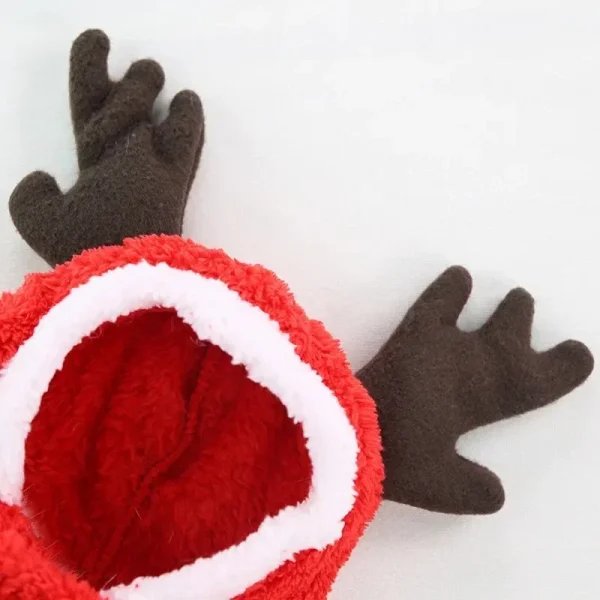 Dog Christmas Clothes Winter Warm Coral Velvet Elk Hoodies Pet Clothes for Small Dog Chihuahua Christmas Dog Costume Ropa Perro - Image 6