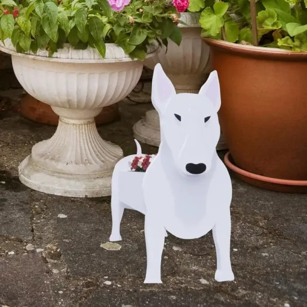 Garden Flower Pot Dog Planter Schnauzer Bulldog Poodle Corgi Yorkshire Garden Pots DIY PVC Flower Planter Garden Home Decoration - Image 6