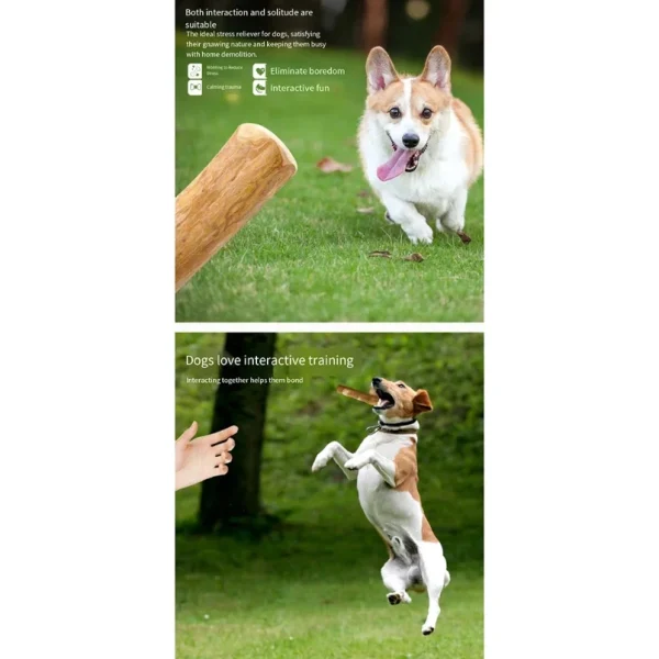 Coffee Wooden Dog Chew Toy, Dog Wooden Chew Stick, for Tooth Pressure Relief, Pet Toys - Image 3
