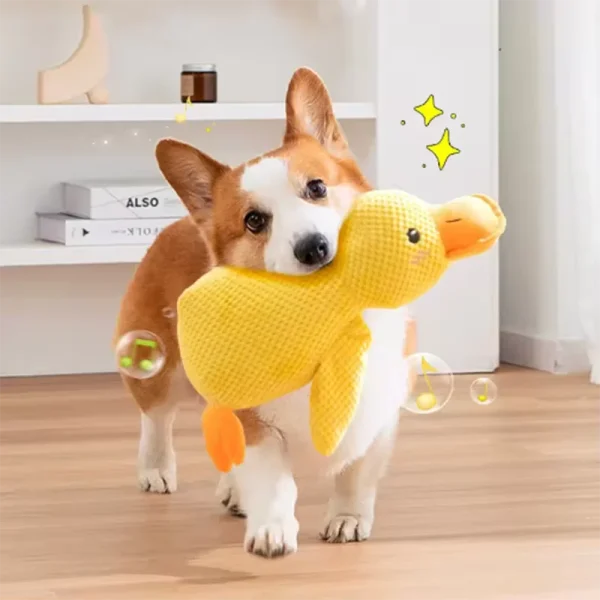 Dog Toy Stomping Duck Bite Resistant Grinding Teeth Cleaning Large Dog Interactive Entertainment Puppy Boredom Pet Plush Toy - Image 6