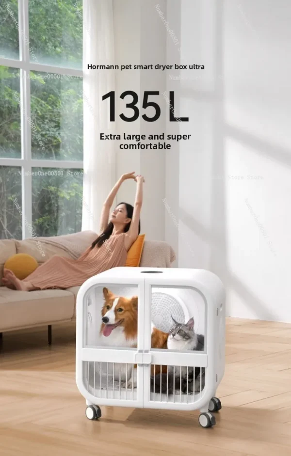 Pet Dryer PD135 Automatic Blower for Cats Dogs Home Pet Grooming Tool - Image 3