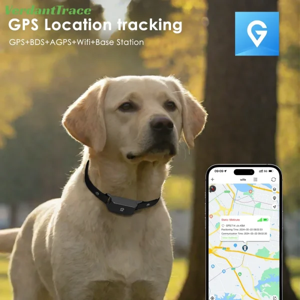 IP67 Waterproof Mini 4G GPS Animal Tracker Collar Anti-Lost Real Time Tracking Dog Cat Locator Pet Dog Cat Fashion Neck Collar - Image 3