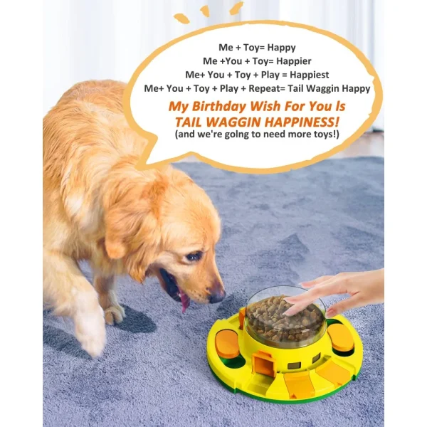 Interactive Puzzle Toy for Dogs Enrichment Pet Slow Feeder Dispenser for Dry Food and Treat Dispenser (All Breed Sizes) - Image 4