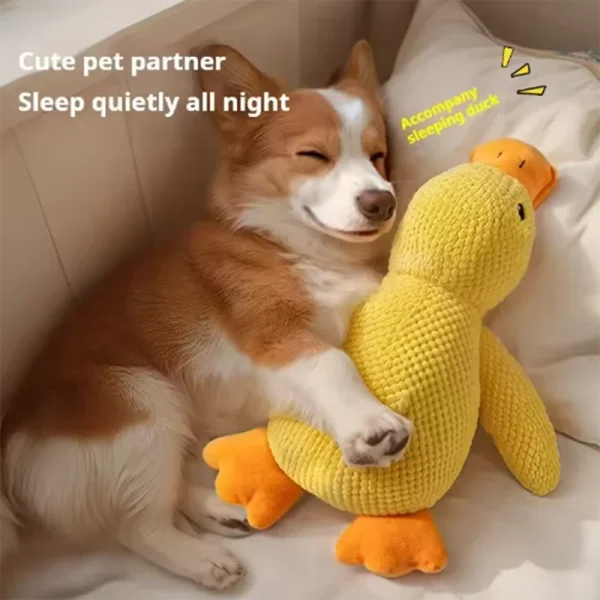 Dog Toy Stomping Duck Bite Resistant Grinding Teeth Cleaning Large Dog Interactive Entertainment Puppy Boredom Pet Plush Toy - Image 5