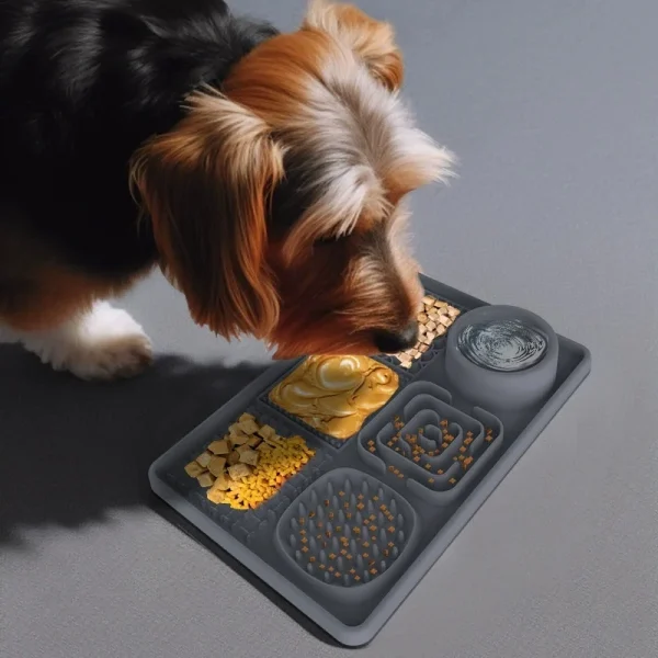 Pet Licking Mat Pet Eating Ware Dog Slow Food Mat Placemat Dog Feeder Supplies Suction Cup Dog Bathing Distraction - Image 4