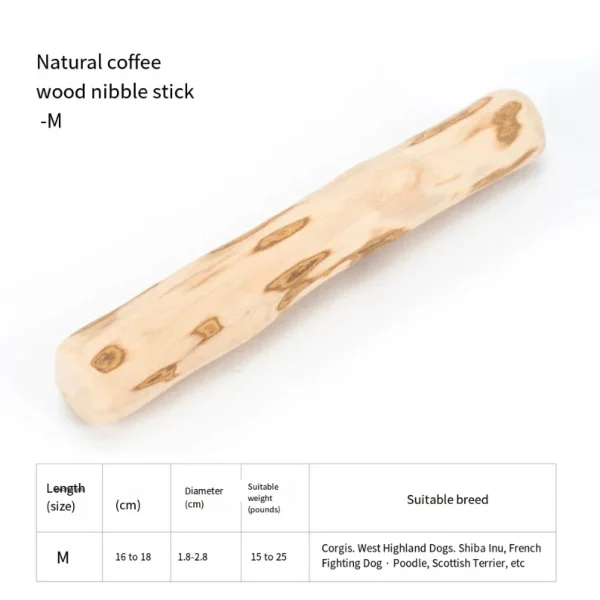Coffee Wooden Dog Chew Toy, Dog Wooden Chew Stick, for Tooth Pressure Relief, Pet Toys - Image 6