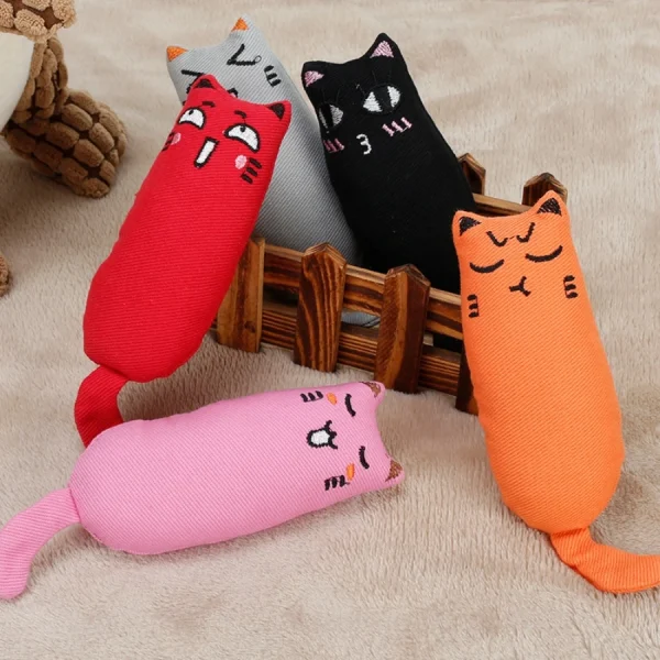 Rustle Sound Catnip Toy Cats Product For Pets Cute Cat Toys For Kitten Teeth Grinding Cat Plush Toy Thumb Pillow Pet Accessories - Image 5