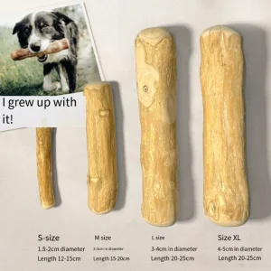 Coffee Wooden Dog Chew Toy, Dog Wooden Chew Stick, for Tooth Pressure Relief, Pet Toys