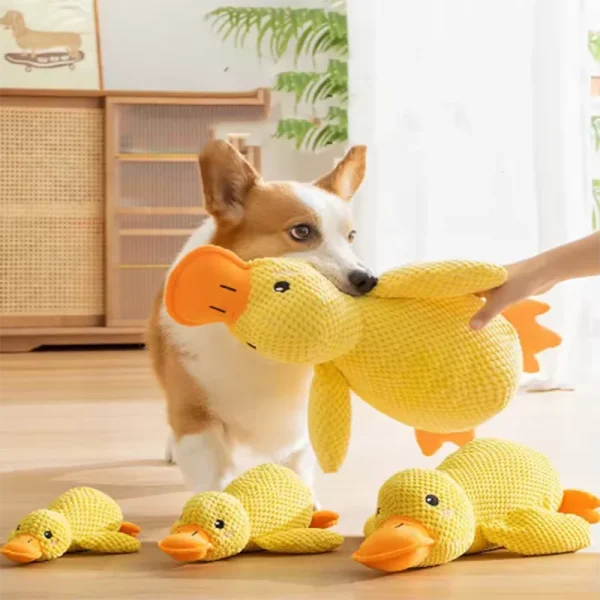 Dog Toy Stomping Duck Bite Resistant Grinding Teeth Cleaning Large Dog Interactive Entertainment Puppy Boredom Pet Plush Toy - Image 4