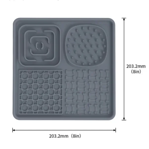 Pet Licking Mat Pet Eating Ware Dog Slow Food Mat Placemat Dog Feeder Supplies Suction Cup Dog Bathing Distraction - Image 6